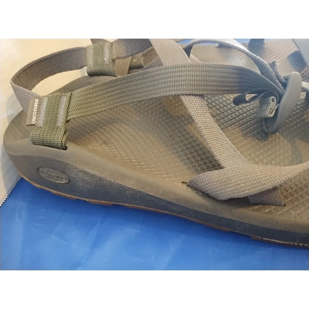 Chaco Z Cloud Classic Outdoors Hiking Trail Open Toe Sandals Sz 13 Mens Gray